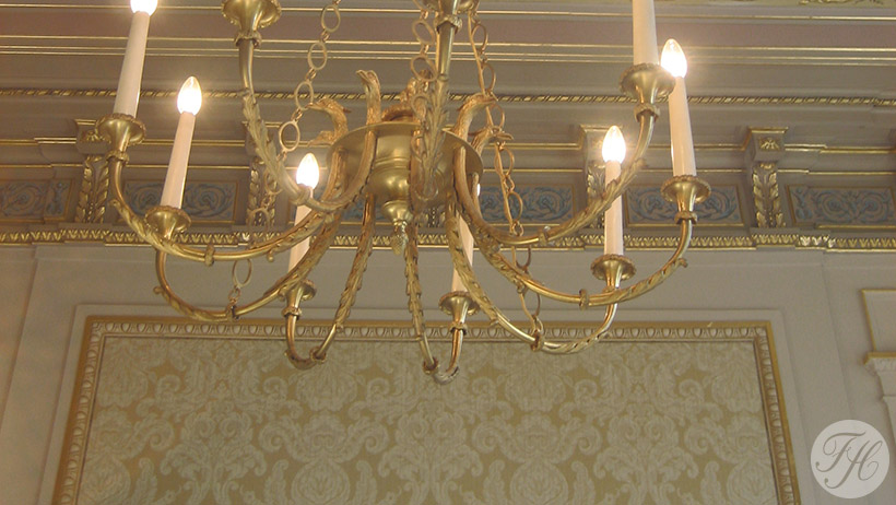 stijlkamer met wandbespanning Herengracht 500 Amsterdam