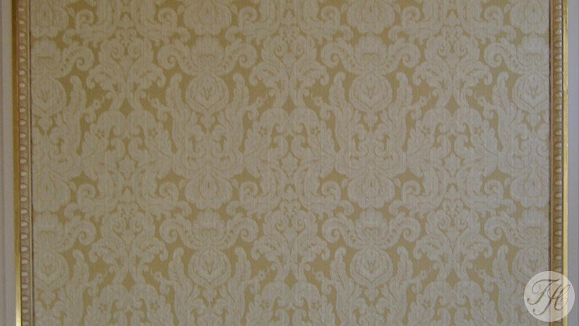 gestofferde panelen met wandbespanningstof Herengracht 500 Amsterdam