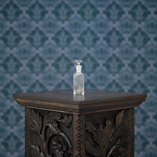 wandbespanning met speciaal ontworpen stof door kunstenaar Melvin Moti in Wiels centrum voor hedendaagse kunst in Brussel