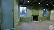 Kamer voorzien van authentieke betengeling Streekmuseum Hoeksche Waard te Heinenoord