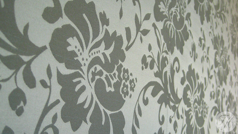 detail stof voor wandbespanning herenhuis Den Haag