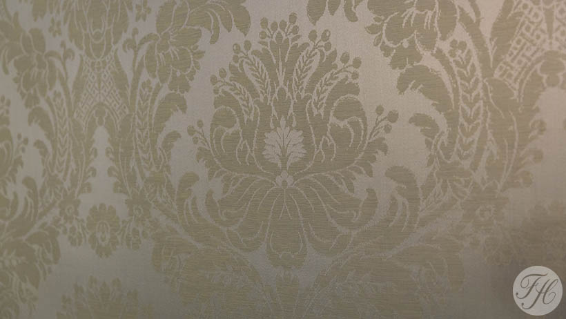 Detail van de stoffen wandbespanning