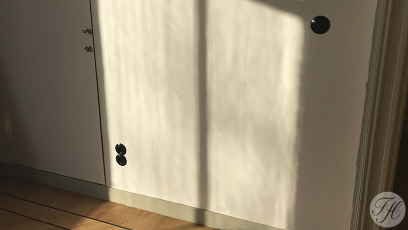 traditionele betengeling als ondergrond voor behang