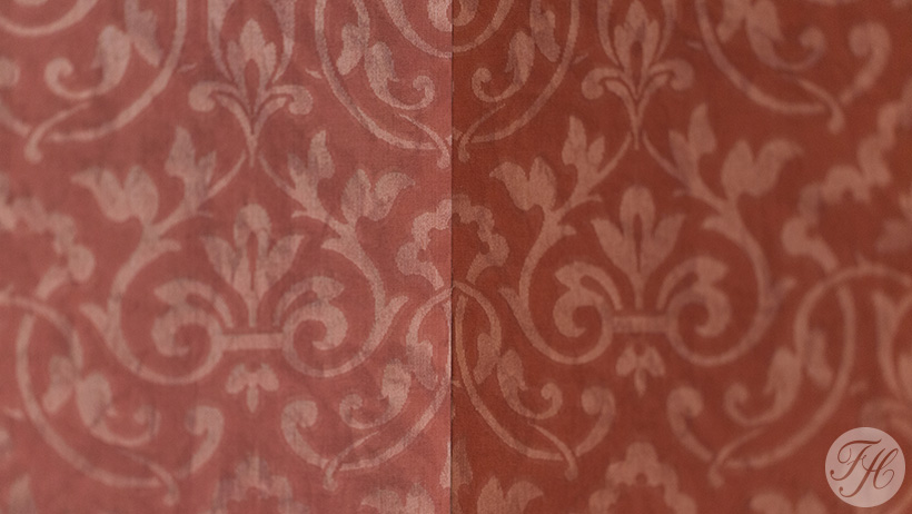 doorlopend patroon stoffen wandbespanning West-Indisch Huis Dordrecht